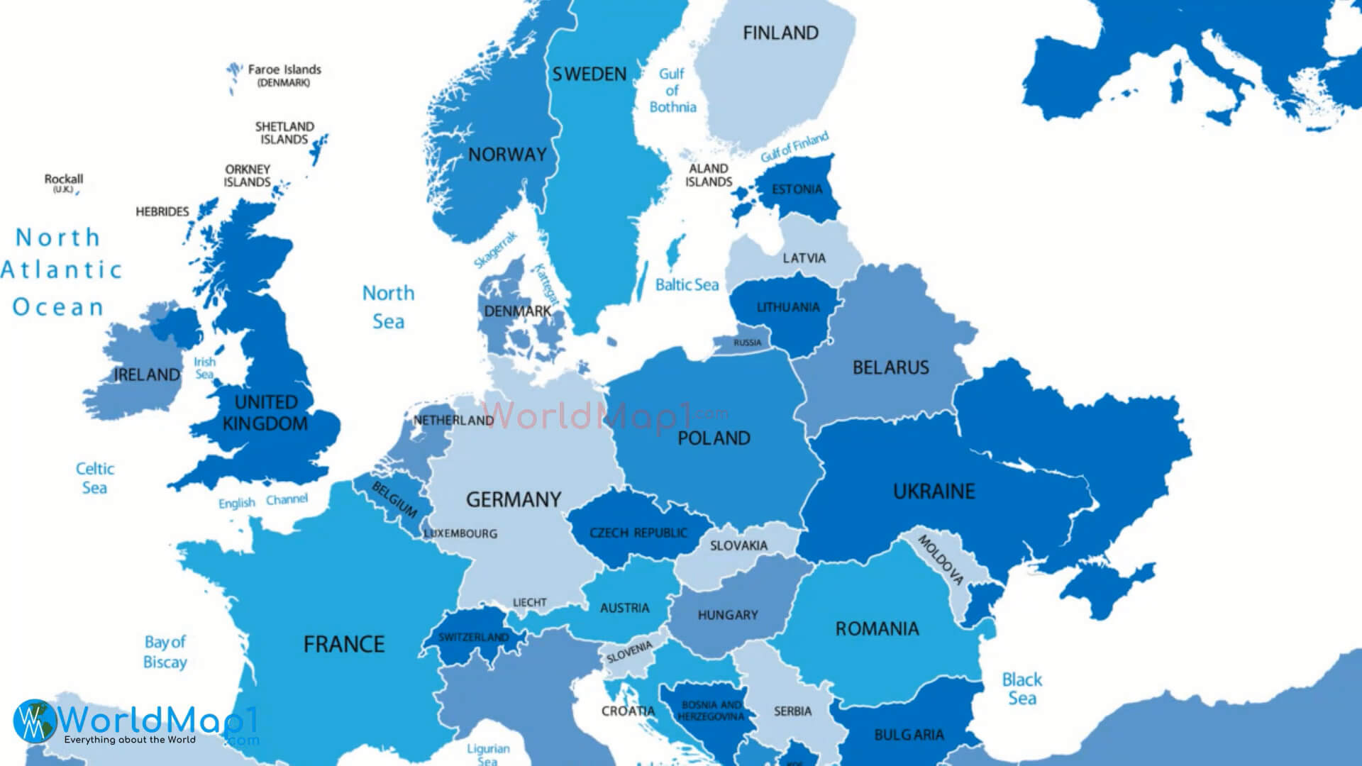 Europe Boundary Map